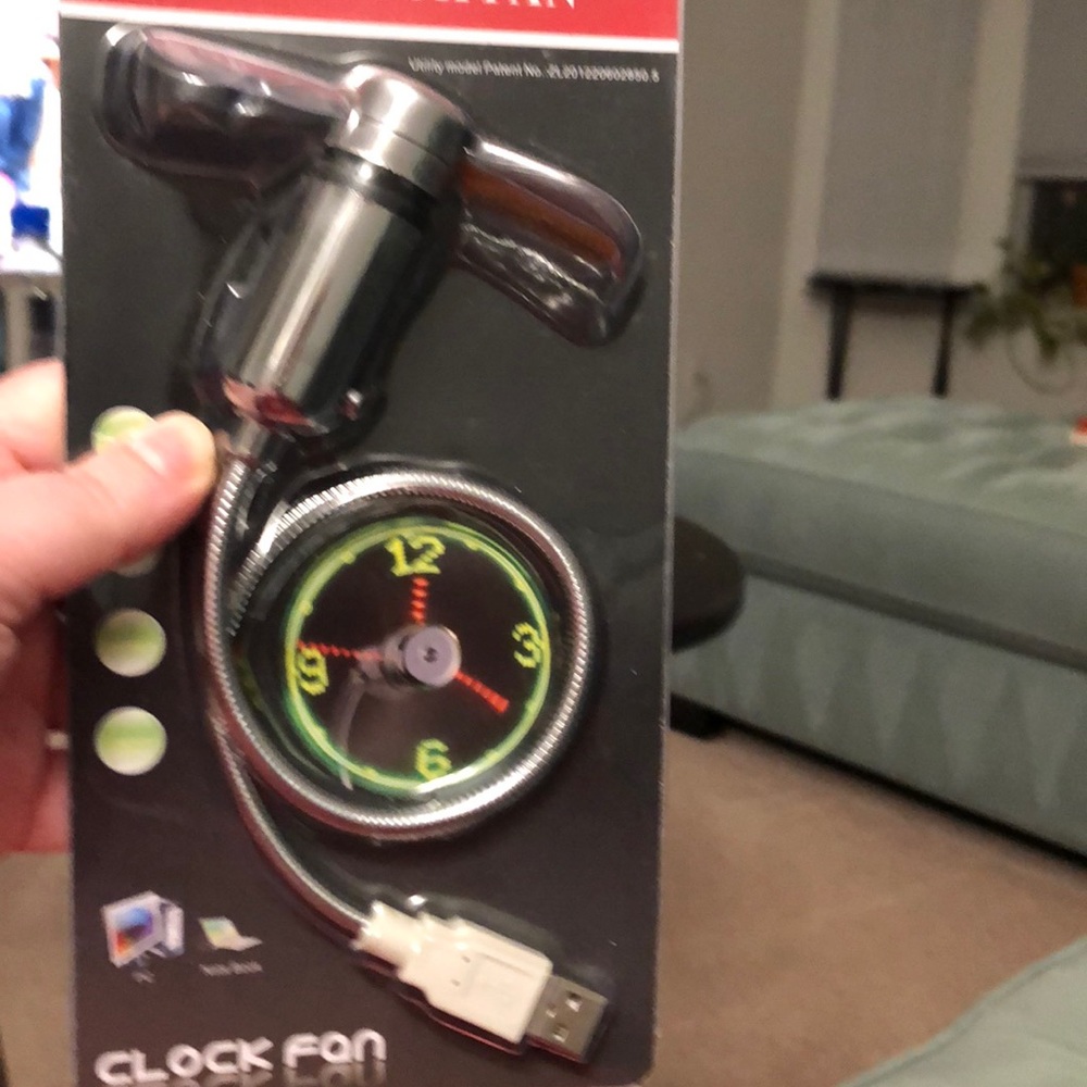 USB CLOCK FAN